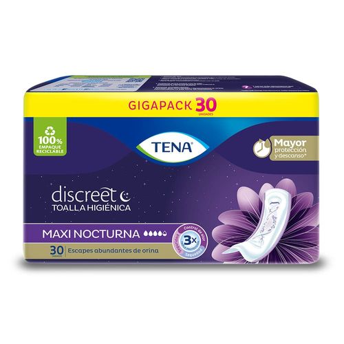 Toalla Higiénica TENA Discreet Maxi Nocturna