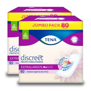 Combo Protector Femenino TENA Discreet Extralargo x 160 Und