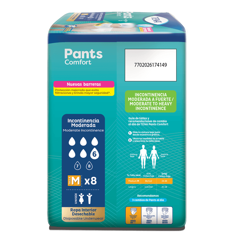 Ropa Interior Absorbente TENA Pants Comfort M-1776978749287